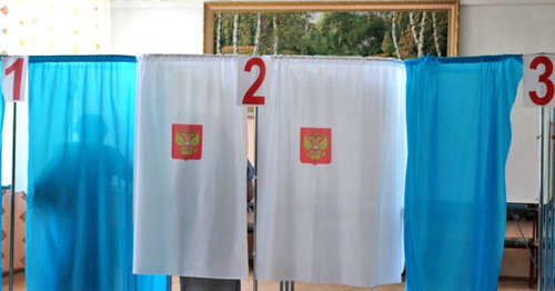 Voting booths at a polling station in Dagestan. Photo: http://www.riadagestan.ru