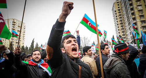 Rally in Baku, March 15, 2015. Photo by Aziz Karimov for the 'Caucasian Knot'. 