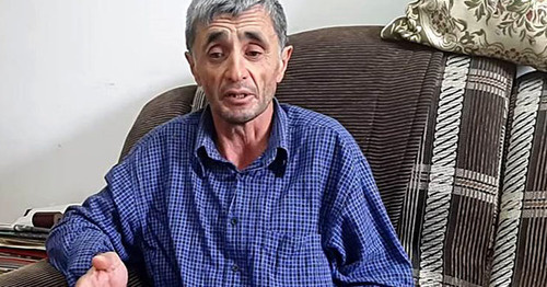 Ramazan Djalaldinov. Screenshot of a video appeal of the user gazetachernovik https://www.youtube.com/watch?v=lIe7JKRLRXo