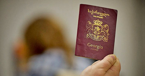 Georgian passport. Photo: Sputnik/Alexander Imedashvili