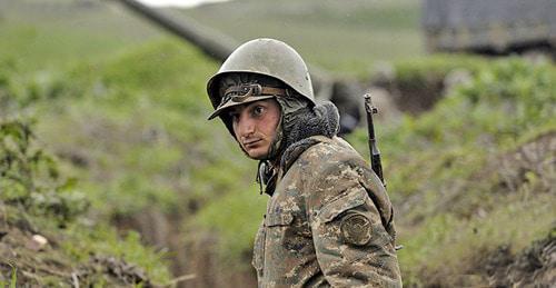 On the contact line in Nagorno-Karabakh. Photo: Sputnik / Artur Yesayants