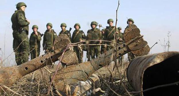 Explosive devices found during the mine clearance. Chechnya. Photo http://www.grozny-inform.ru/news/society/86004/