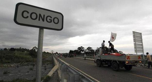 The border between Uganda and the Republic of the Congo. Photo REUTERS/Thomas Mukoya
