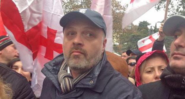 Giorgi Baramidze take part in rally organized by the "United National Movement", Tbilisi, December 6, 2017. Photo by Galina Gotua for the Caucasian Knot. 