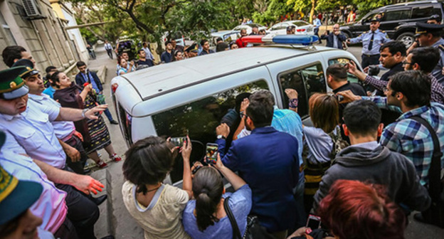 Afghan Mukhtarly's arrest. Photo by Aziz Karimov for the "Caucasian Knot"