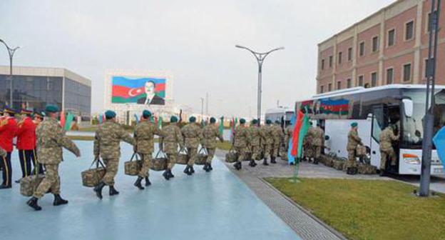 A group of 70 Azerbaijani soldiers and officers is sent to Afghanistan. Photo by the press service of the Ministry of Defence for Azerbaijan https://mod.gov.az/