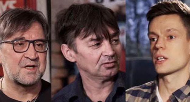 Yuri Shevchuk, Oleg Sitnikov, Yuri Dud. Photo: collage by the "Caucasian Knot"