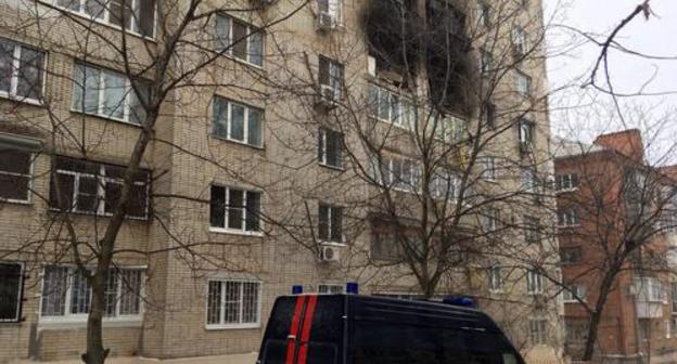 10-story house in Roston-on-Don damaged by gas explosion. Photo: http://rostov.sledcom.ru/news/item/1196309/