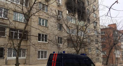 10-story house in Roston-on-Don damaged by gas explosion. Photo: http://rostov.sledcom.ru/news/item/1196309/