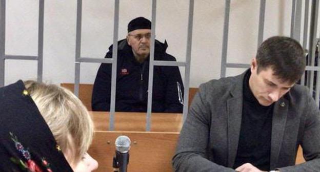 Oyub Titiev and his advocate Petr Zaikin in the courtroom. Photo by the 'Caucasian Knot' correspondent. 