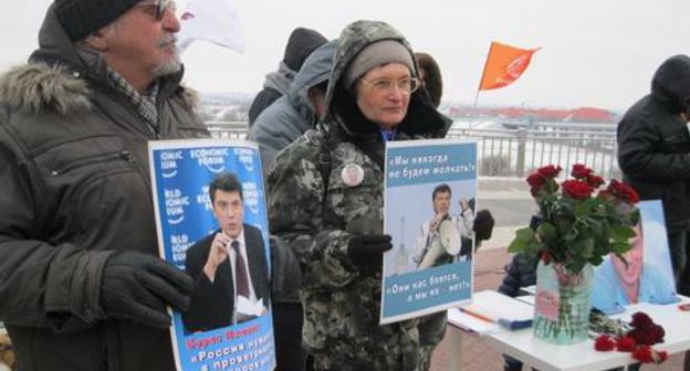 Rally in memory of Boris Nemtsov in Rostov-on-Don, February 25, 2018. Photo by Konstantin Volgin for the Caucasian Knot. 