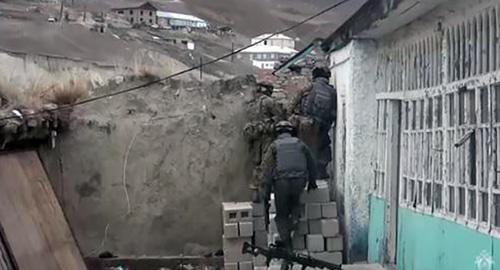 Special operation in Botlikh District of Dagestan. Screenshot from video posted by Investigating Committee of Russia: https://www.youtube.com/watch?v=sj7XNxZeHTM