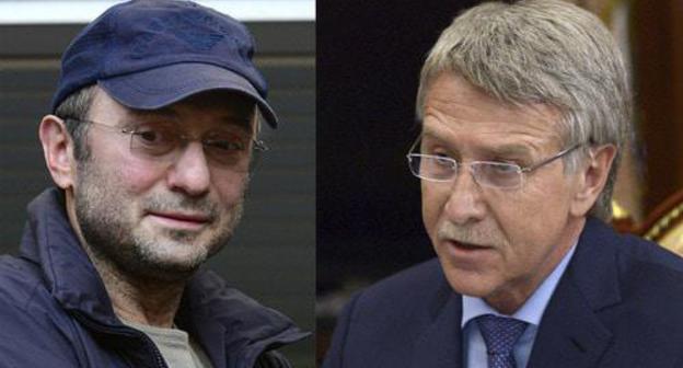 Suleiman Kerimov (left) and Leonid Mikhelson. Photo: REUTERS/Stringer, Общественное достояние https://ru.wikipedia.org