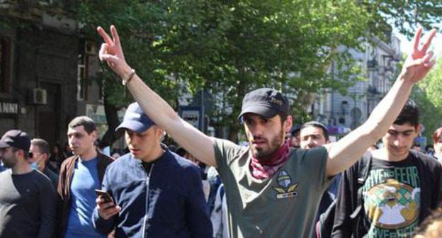 Opponents of Serzh Sargsyan. Yerevan, April 17, 2018. Photo by Tigran Petrosyan for the "Caucasian Knot"