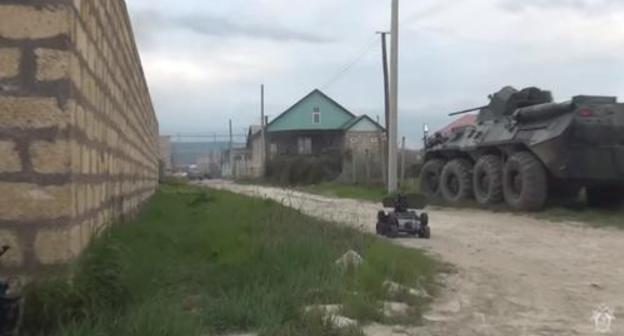 Special operation in Dagestan. Screenshot from video posted by NAC press service: https://www.youtube.com/watch?v=8vzfbGoQogo