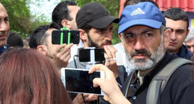 Nikol Pashinyan, the leader of the protest movement. Yerevan, April 29, 2018. Photo by Tigran Petrosyan for the "Caucasian Knot"