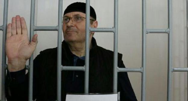 Oyub Titiev in the Supreme Court of Chechnya. Photo by the press service of the Human Rights Centre "Memorial"