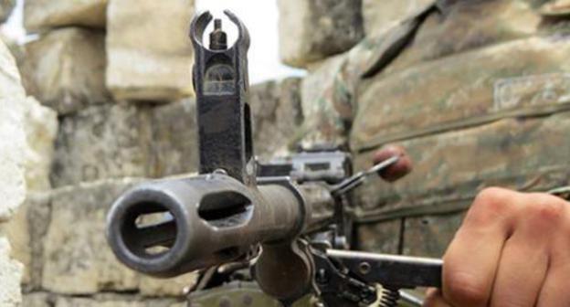 The barrel of a machine gun. Photo by Alvard Grigoryan for the "Caucasian Knot"