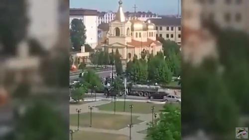 Screenshot of the video of the attack on church in Grozny https://www.youtube.com/watch?v=ubzraQN5jRU