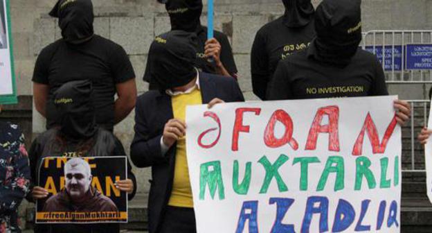 An action in support of Afghan Mukhtarly. May 29, 2018. Photo by Inna Kukudjanova for the "Caucasian Knot"