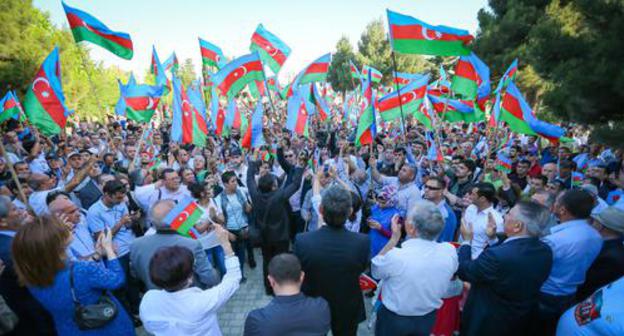 Rally of Azerbaijani opposition in Baku, June 28, 2018. Photo by Aziz Karimov for the Caucasian Knot.