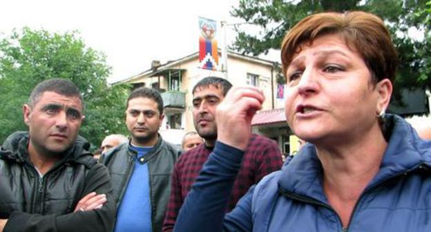 Participants of protest rally in Stepanakert, Nagorno-Karabakh, June 2, 2018. Photo by Alvard Grigoryan for the Caucasian Knot 