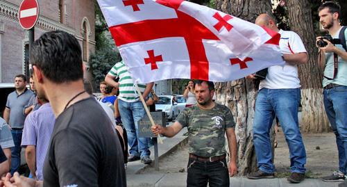 Participants of rally in Trilisi. Photo by Inna Kukudzhanova for the Caucasian Knot