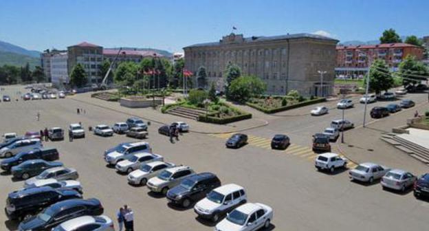 Residence of the President of Nagorno-Karabakh, Stepanakert, June 6, 2018. Photo by Alvard Grigoryan for the Caucasian Knot