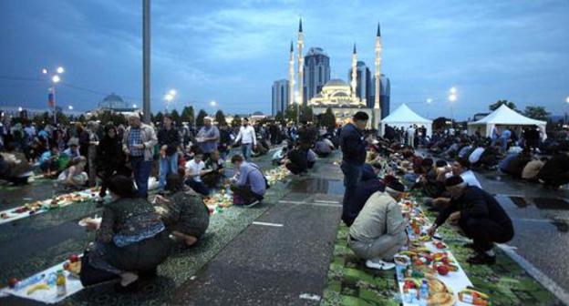 Guests of all-nation iftar in Grozny. Photo by Musa Sadulaev