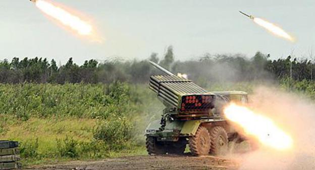 The exercises at the military range "Dalniy" in Dagestan. Photo http://mil.ru/mcis/news/more.htm?id=12141842@egNews