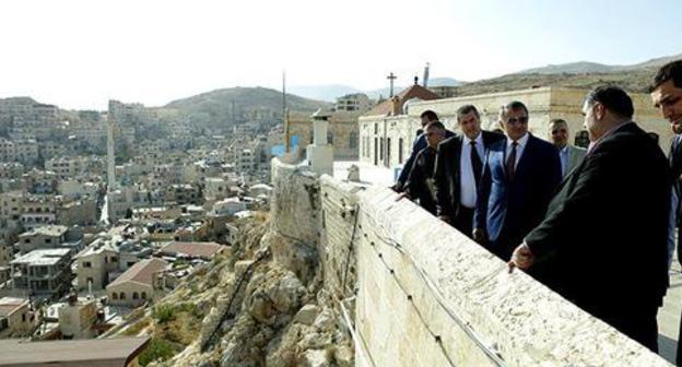 Anatoly Bibilov, the President of South Ossetia, visited the major holy sites in Syria. Photo by the press service of the President of South Ossetia https://sputnik-ossetia.ru/South_Ossetia/20180725/6813134.html