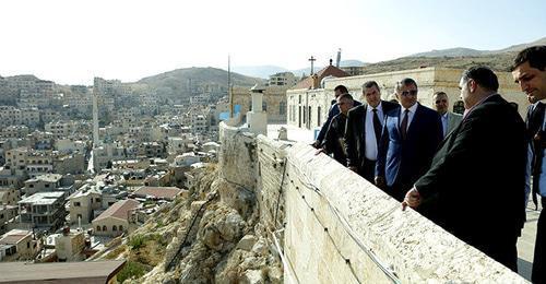 Anatoly Bibilov, the President of South Ossetia, visited the major holy sites in Syria. Photo by the press service of the President of South Ossetia https://sputnik-ossetia.ru/South_Ossetia/20180725/6813134.html