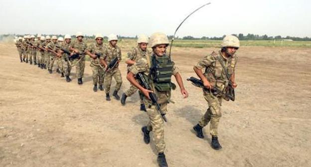 Azerbaijani soldiers, July 30, 2018. Photo by press service of the Azerbaijani Ministry of Defence