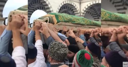 Funeral of Yusup Temirkhanov. Screenshot from video: https://www.youtube.com/watch?v=s1KMFwA4zSI