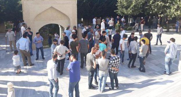 Participants of mourning events in memory of Yusup Temirkhanov. Photo: Kafkasder public organization.