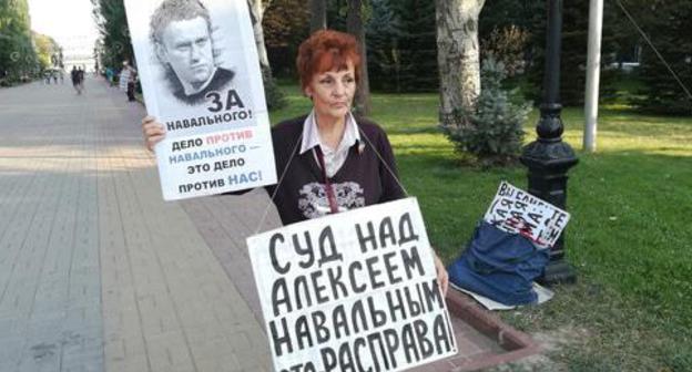 Solo picket in Volgograd, August 31, 2018. Photo by Tatiana Filimonova for the Caucasian Knot.