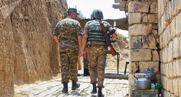 Servicemen of the Armenian Army. Photo: Sputnik / Aram Nersesyanhttps://ru.armeniasputnik.am/karabah/20180901/14193056/popytka-diversii-v-karabakh-azerbajdzhanskih-voennyh-spaslo-tolko-blagorazumie.html