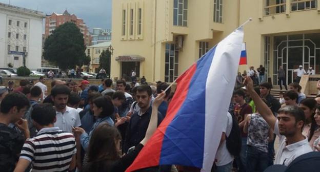 A rally in Makhachkala on June 12, 2017. Phot by the "Caucasian Knot" correspondent