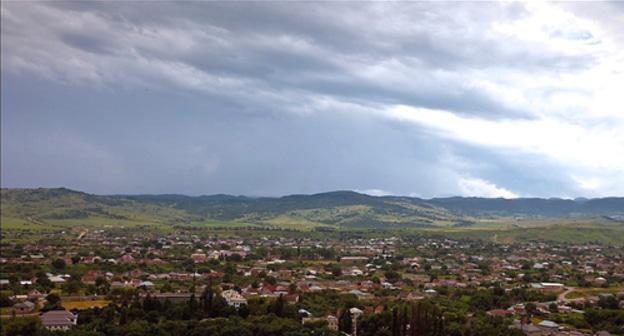 The village of Atazhukino in the Baksan District of Kabardino-Balkaria. Photo by KBR-чик https://commons.wikimedia.org/wiki/File:Атажукино.jpg