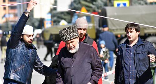 Rally participants in Magas, October 7, 2018. Photo is provided to the Caucasian Knot by Yakub Gogiev