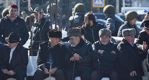 Rally participants in Magas, October 7, 2018. Photo is provided to the Caucasian Knot by Yakub Gogiev