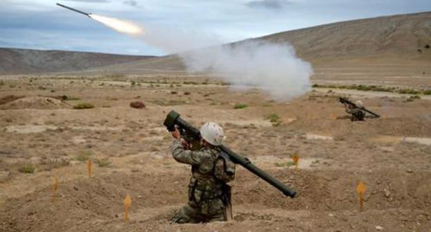 Military drills of the Azerbaijani Army, October 2018. Photo: website of the Ministry of Defence of Azerbaijan, https://mod.gov.az/ru/news/provedeny-uchebnye-trenirovki-podrazdelenij-protivovozdushnoj-oborony-24461.html