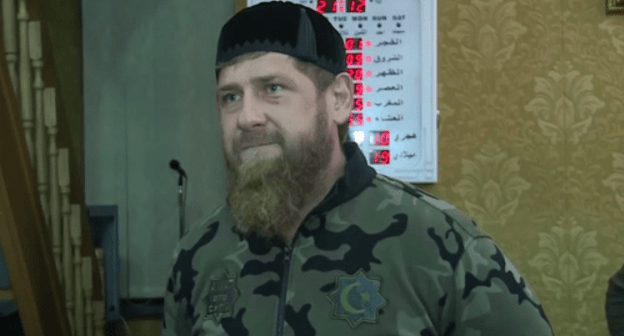 Ramzan Kadyrov at the meeting with Ingushetia residents. Screenshot of the video posted by user "Chechnya-95" at YouTube: https://www.youtube.com/watch?v=OuCQt9BsiJk