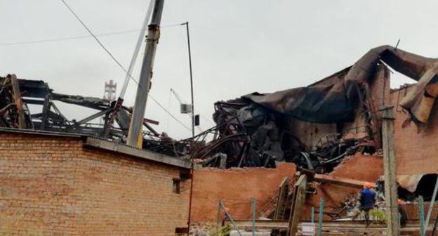 Fire at the "Electrozinc" Factory in Vladikavkaz, October 22, 2018. Photo by Emma Marzoeva for the Caucasian Knot