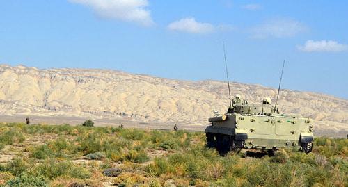 Military vehicles of the Azerbaijani Army. Photo: https://mod.gov.az/ru/foto-arhiv-045/