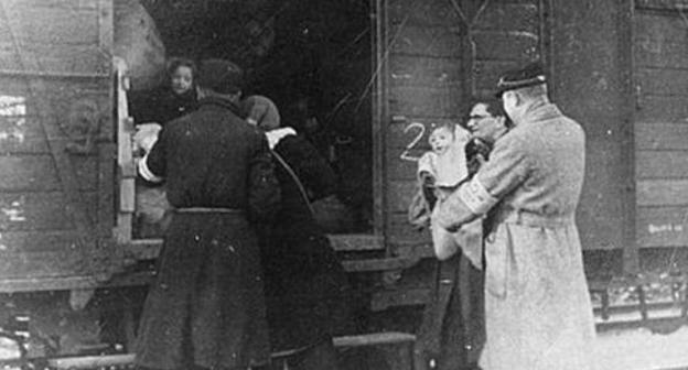 Deportation of the Karachay people. Photo: http://karachai.ucoz.ru