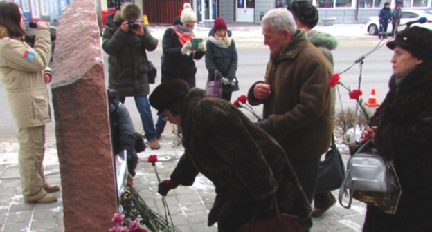 Action in memory of victims of trolleybus terror act in Volgograd, December 30, 2018. Photo by Vyacheslav Yaschenko for the Caucasian Knot