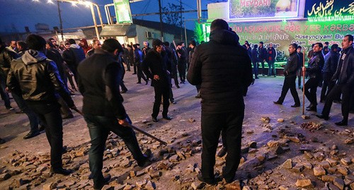 Protests in the village of Nardaran. November 26, 2016. Photo by Aziz Karimov for the "Caucasian Knot"