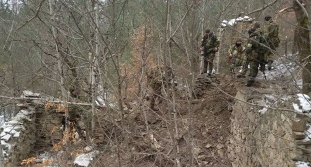 A special operation in the North Caucasus. Photo by the press service of the Russian National Antiterrorist Committee, http://nac.gov.ru/kontrterroristicheskie-operacii/v-dagestane-v-hode-kto-neytralizovan-glavar.html