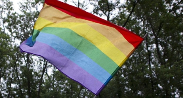 Rainbow flag. Photo: Sputnik / Ilya Pitalev https://ru.armeniasputnik.am/society/20180805/13674112/azhiotazh-v-otstalom-shurnuhe-shakali-golosa-geev-i-pozvolitelnaya-norma-poboev.html